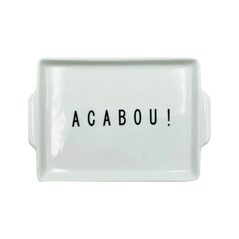 Bandeja de Porcelana Acabou - Casa Toco