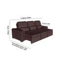 Ver imagem 2 de Sofá Império 6 Lugares 2,90cm Retrátil e Reclinável - de Casa Décor e Estofados.