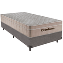 Ver imagem 1 de Cama Box Solteiro Cinza+colchão Airtech Molas Ortobom