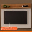 Ver imagem 4 de Painel Suspenso para TV até 50 Polegadas com Prateleira Off White/Marrom - Notável Móveis