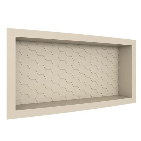 Nicho Para Banheiro 60x27x9.5 Termoplástico Cozimax Bege