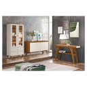 Ver imagem 7 de Cristaleira Liz com Buffet Quartzo e Aparador Menphis Off White Nature – Henn