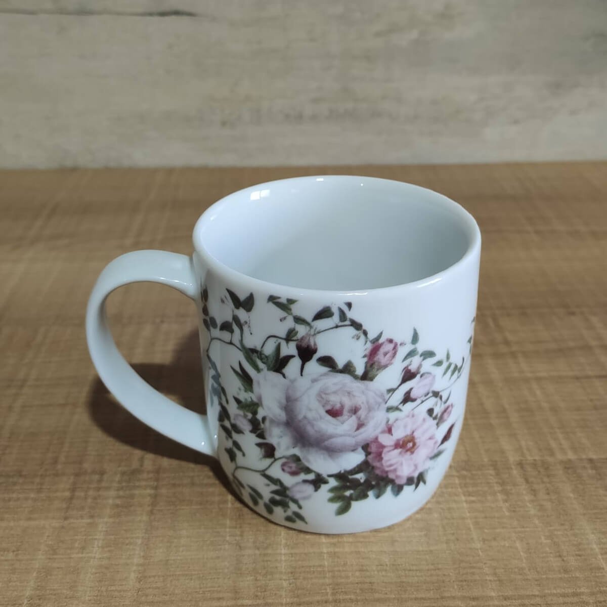 Xícara Grande Porcelana de Chá Café Florida 360ml Branca Caneca Germer Garden Urban - 4