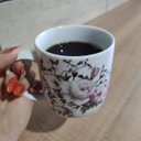Ver imagem 2 de Xícara Grande Porcelana de Chá Café Florida 360ml Branca Caneca Germer Garden Urban