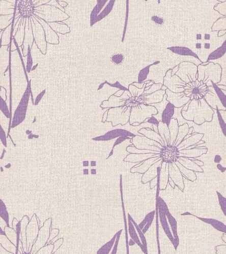 Papel de Parede Vinílico Harmonia Bobinex Floral Lilás 9123 - 1