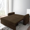 Ver imagem 5 de Sofá Cama Versátil 2 Lugares Veludo Selmer Marrom