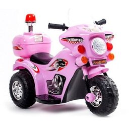 Mini Moto Elétrica Infantil 6v Importway Bw002-r Rosa Triciclo - 1