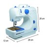 Máquina de Costura Portátil Bivolt Incasa Compact GF1000 Branco e Azul com Inmetro - 3