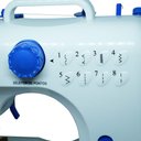 Ver imagem 4 de Máquina de Costura Portátil Bivolt Incasa Compact GF1000 Branco e Azul com Inmetro