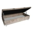 Ver imagem 2 de Cama Box Baú Solteiro Bege Suede 88x188