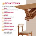 Ver imagem 6 de Sala de Jantar Mesa Vênus 240cm Tampo Laminado Canto Barril e 8 Cad Noronha Premium