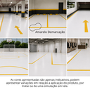 Ver imagem 3 de Tinta Acrílica Premium Piso Fosca Cor Amarelo Demarcação 3,6L Antimofo Baixo Odor Durín