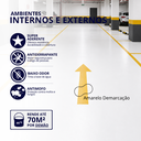 Ver imagem 2 de Tinta Acrílica Premium Piso Fosca Cor Amarelo Demarcação 3,6L Antimofo Baixo Odor Durín