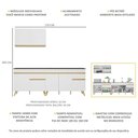 Ver imagem 4 de Cozinha Compacta Veneza Gw Multimóveis Mp2076 com Armário e Balcão Branca