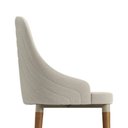 Ver imagem 7 de Conjunto 2 Cadeiras de Jantar Evelyn Champanhe Mesa Cozinha Soft Palha