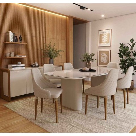 Conjunto 2 Cadeiras de Jantar Evelyn Champanhe Mesa Cozinha Soft Palha