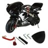 Mini Moto Infantil Gasolina 2 Tempos 49CC Speed Ninja GP Esportiva Importway PKSP-001 Preta - 1