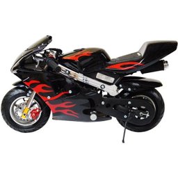 Mini Moto Infantil Gasolina 2 Tempos 49CC Speed Ninja GP Esportiva Importway WVPR-204 Preta - 3