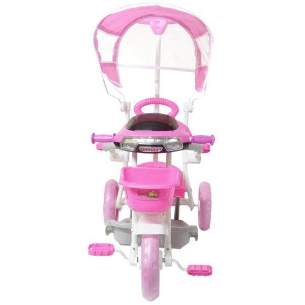 Triciclo Infantil Empurrador Motoca c/ Som E Luz Fit Trike em