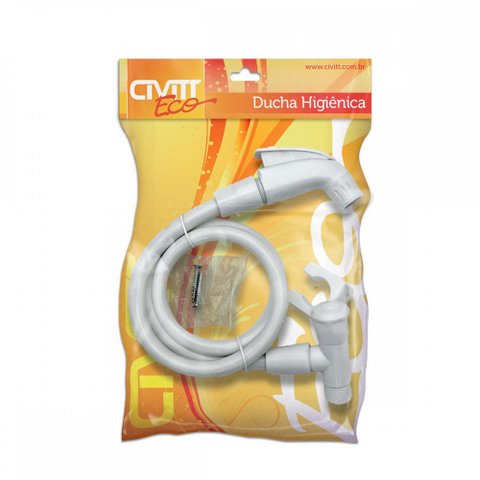 Ducha Higiênica Completa Com Gatilho Abs Branco 1/4 De Volta Civitt