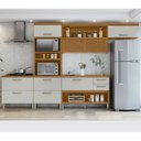 Ver imagem 1 de Cozinha 4 Peças Ripado Torre Quente Princesa 100% Mdf Nesher