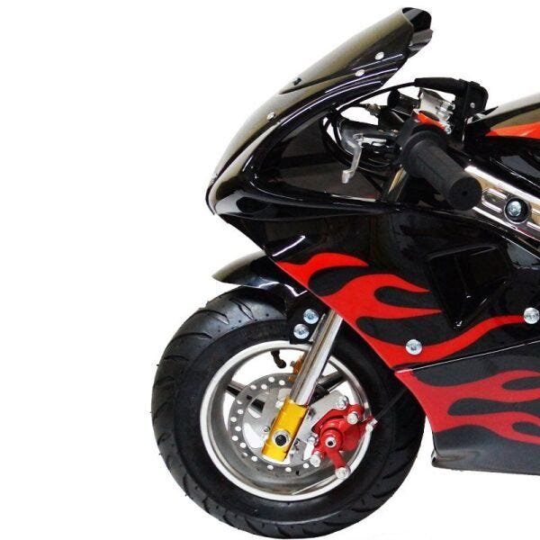 Mini Moto Infantil Gasolina 2 Tempos 49CC Speed Ninja GP Esportiva Pocket  Bike Importway WVPR-204 