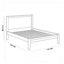 Ver imagem 6 de Cama Casal de Madeira Maciça para Colchão 138x188 Mazzaro F06 Branco - Lyam Decor