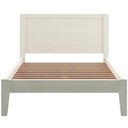 Ver imagem 2 de Cama Casal de Madeira Maciça para Colchão 138x188 Mazzaro F06 Branco - Lyam Decor