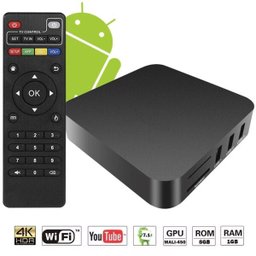 Aparelho Conversor Smart Box TV Quad Core 8Gb 4K Android 7.1 Ott 3D Ultra Hd HDMI USB Wifi - 1