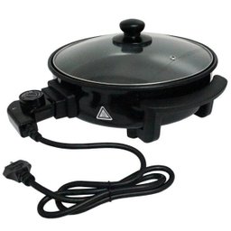 Panela Elétrica Grill 110v Redonda 40 Cm Multifuncional 1200w Antiaderente Amvox Ape 4000 Preta - 2