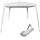 Ver imagem 1 de Tenda Gazebo Desmontável 3x3x2,4 M Barraca Praia Camping Branca com Bolsa Importway Iwgzm-240Br