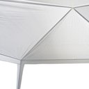 Ver imagem 3 de Tenda Gazebo Desmontável 3x3x2,4 M Barraca Praia Camping Branca com Bolsa Importway Iwgzm-240Br