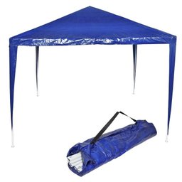 Tenda Gazebo Desmontável 3x3 M Barraca Praia Camping Azul com Bolsa Importway Iwgzm-3az - 1