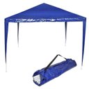 Ver imagem 1 de Tenda Gazebo Desmontável 3x3 M Barraca Praia Camping Azul com Bolsa Importway Iwgzm-3az