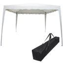 Ver imagem 1 de Tenda Gazebo Articulada 3x3 M Barraca Praia Camping Sanfonada Dobravel Branca Alumínio com Bolsa