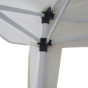 Ver imagem 2 de Tenda Gazebo Articulada 3x3 M Barraca Praia Camping Sanfonada Dobravel Branca Alumínio com Bolsa