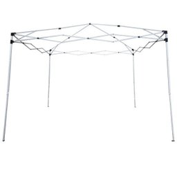 Tenda Gazebo Articulada 3x3 M Barraca Praia Camping Sanfonada Dobravel Branca Alumínio com Bolsa - 3