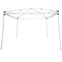 Ver imagem 3 de Tenda Gazebo Articulada 3x3 M Barraca Praia Camping Sanfonada Dobravel Branca Alumínio com Bolsa