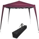 Ver imagem 1 de Tenda Gazebo Articulada 3x3x2,4 M Barraca Praia Sanfonada Dobravel Bordo Alumínio com Bolsa