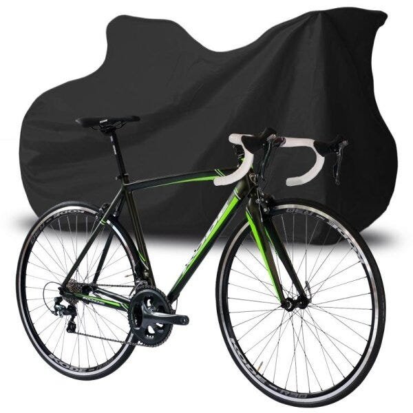 Capa Cobrir Bicicleta Bike Protetora Couro Ecológico Premium Forrada Impermeável até Aro 29 Carrhel - 3