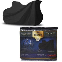Capa Cobrir Bicicleta Bike Protetora Couro Ecológico Premium Forrada Impermeável até Aro 29 Carrhel - 4