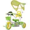 Triciclo Motoca Infantil Passeio com Empurrador Pedal Luz Som Capota Importway Bw-003 Verde - 1