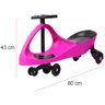 Carrinho Gira Gira Car Infantil Brinquedo Criança Importway Giro BW-004-RS Rosa - 2