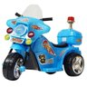 Mini Moto Elétrica Triciclo Criança Infantil Bateria 6v Importway Bw006-az Azul Polícia Bivolt - 1