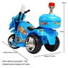 Mini Moto Elétrica Triciclo Criança Infantil Bateria 6v Importway Bw006-az Azul Polícia Bivolt - 2
