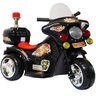 Mini Moto Elétrica Triciclo Criança Infantil Bateria 6v Importway Bw006-pr Preta Polícia Bivolt - 3