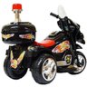 Mini Moto Elétrica Triciclo Criança Infantil Bateria 6v Importway Bw006-pr Preta Polícia Bivolt - 4