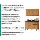 Ver imagem 5 de Armario Aereo Suecia e Balcao com Tampo 120 cm Canada Cedro Rudk