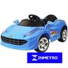 Mini Carro Elétrico Infantil Criança Bateria 6V Importway Ferrari Azul BW005-AZ Bivolt - 1
