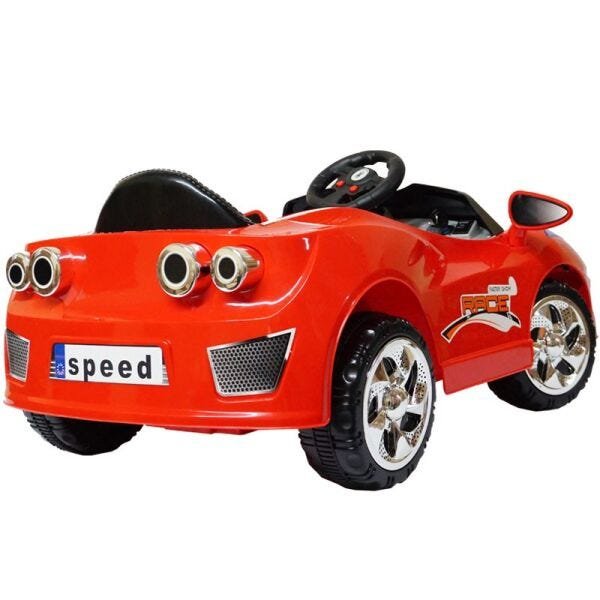 Mini Carro Elétrico Infantil Criança Bateria 6v Importway Ferrari Vermelha Bw005-vm Bivolt - 4
